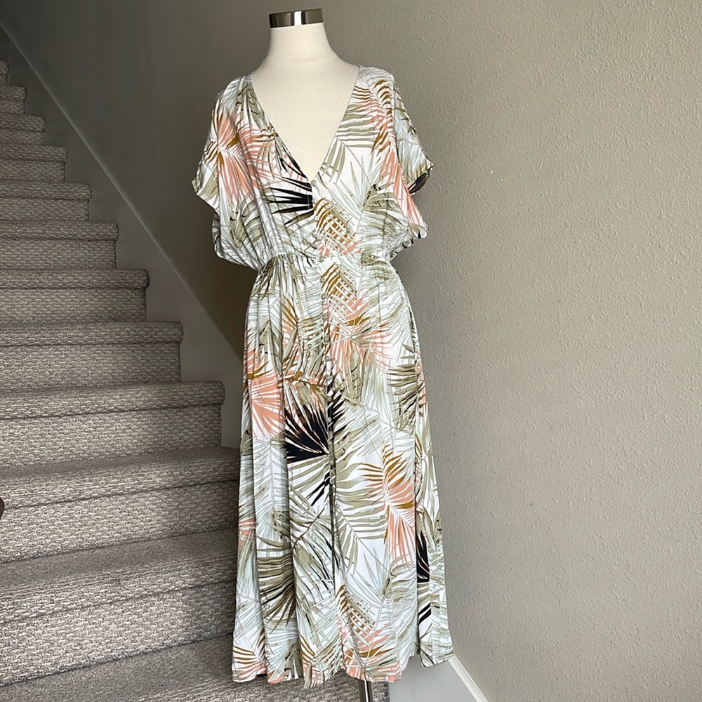 Label of Love Sz L Cap Sleeve Swimsuit Coverup Dress